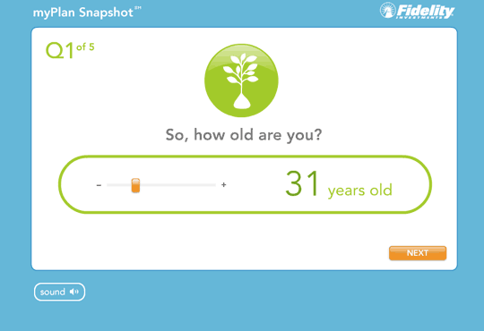 Fidelity: Quel âge avez-vous ?